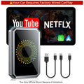 Wired to Wireless CarPlay Adapter with Video Streaming, Supports Netflix, YouTube & TikTok