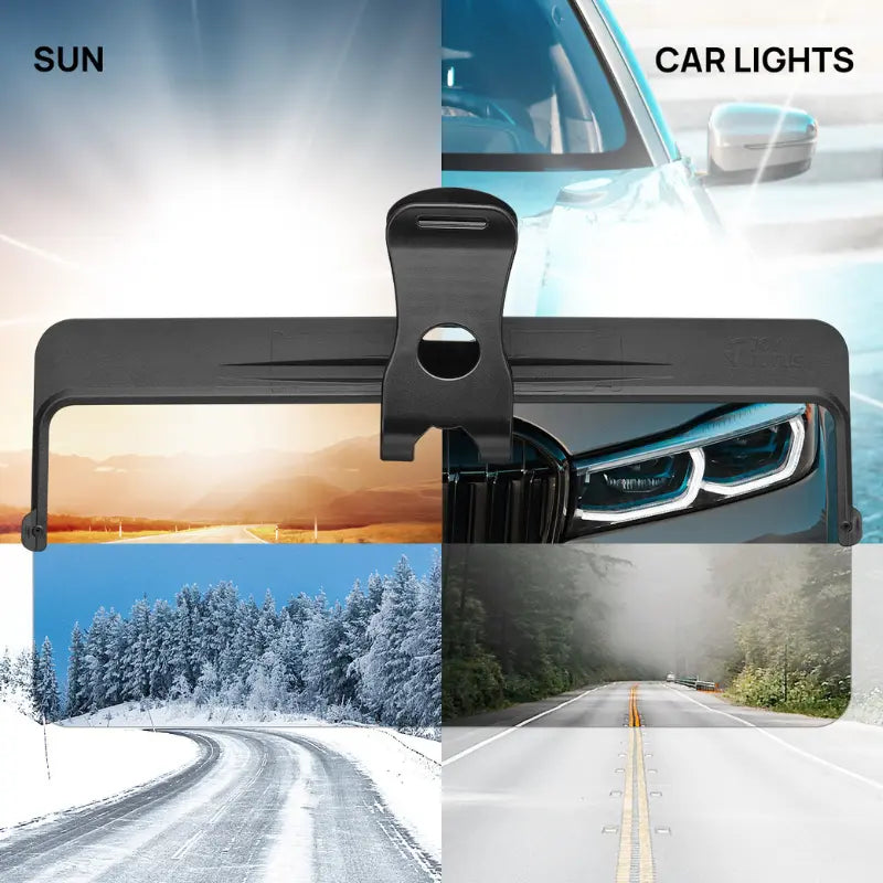 Polarized Car Sun Visor Extender with UV400 Protection, Anti-Glare Sun Shade for Safer Driving