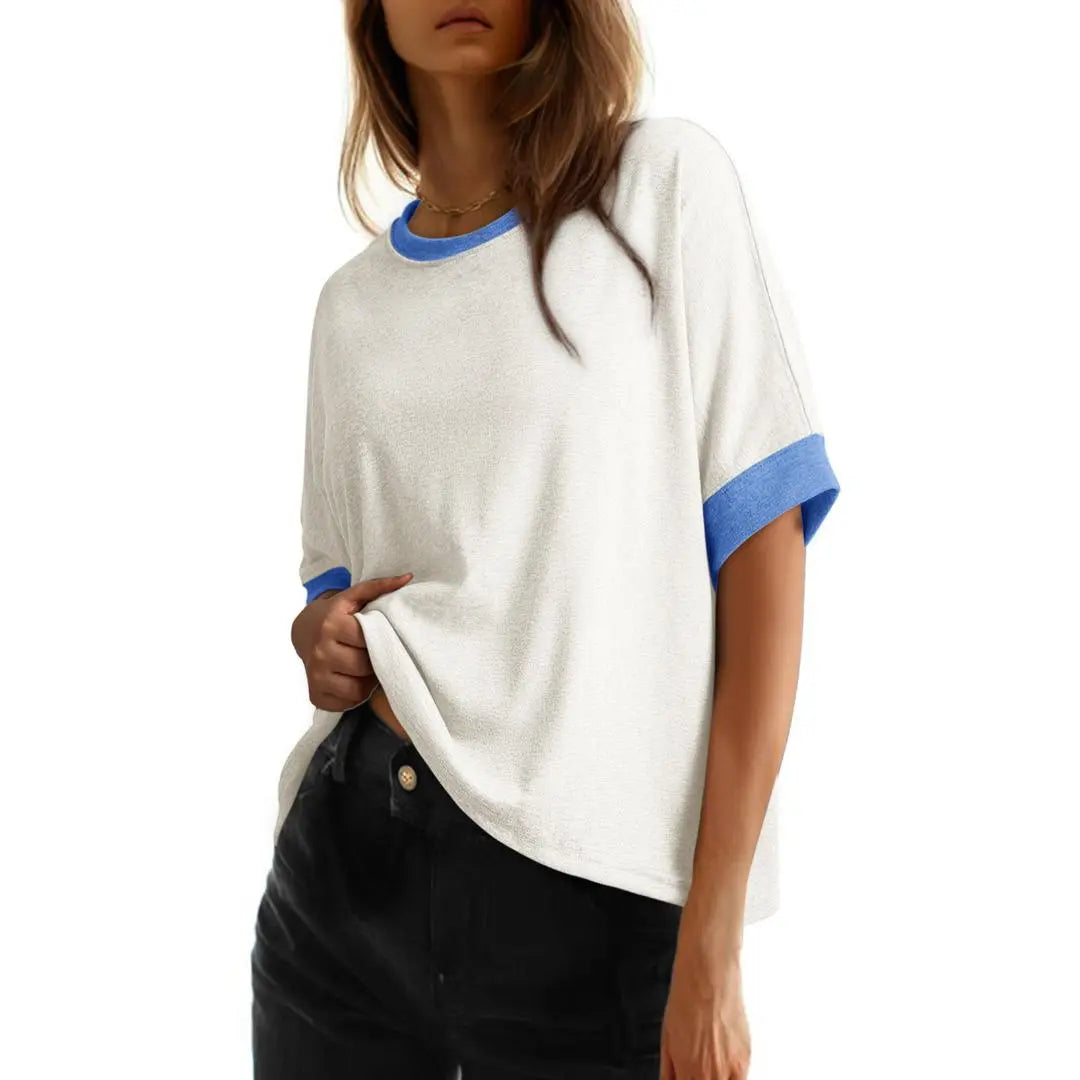 Women's Loose Oversized Basic Tee – Comfortable, Soft Fabric, Flattering Fit