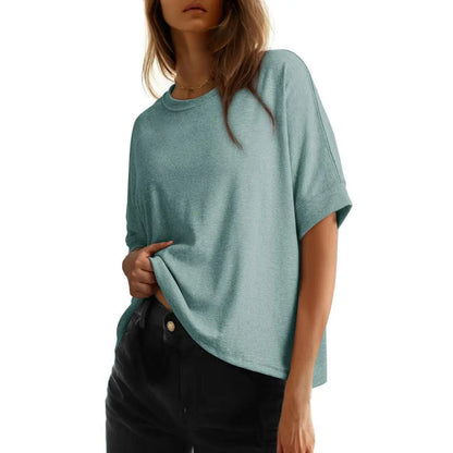 Women's Loose Oversized Basic Tee – Comfortable, Soft Fabric, Flattering Fit