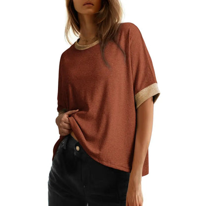 Women's Loose Oversized Basic Tee – Comfortable, Soft Fabric, Flattering Fit