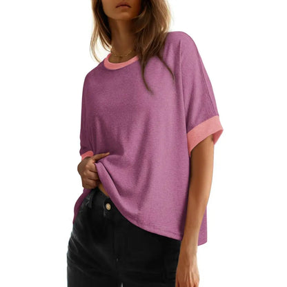 Women's Loose Oversized Basic Tee – Comfortable, Soft Fabric, Flattering Fit