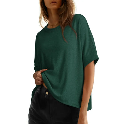 Women's Loose Oversized Basic Tee – Comfortable, Soft Fabric, Flattering Fit