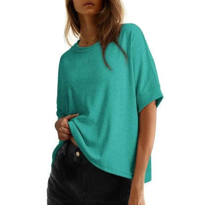 Women's Loose Oversized Basic Tee – Comfortable, Soft Fabric, Flattering Fit